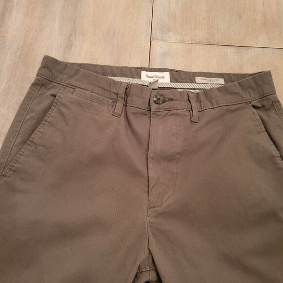 Goodfellow & Co Hennepin Chino Pants 32x30 Brown Slim Fit Stretch Casual Work - Picture 4 of 5